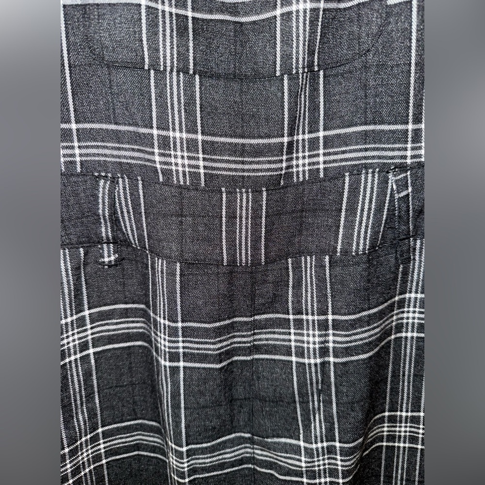Disturbia Black & Gray Plaid Adjustable Strap Jumpsuit - Picture 11 of 13